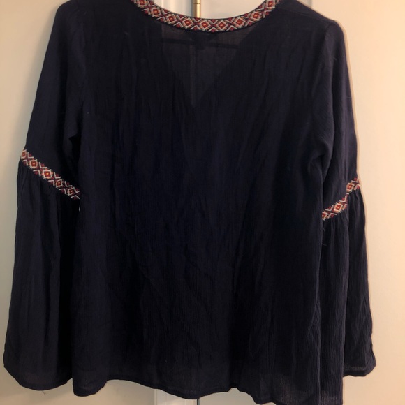 Long sleeve peasant top S - Picture 3 of 5